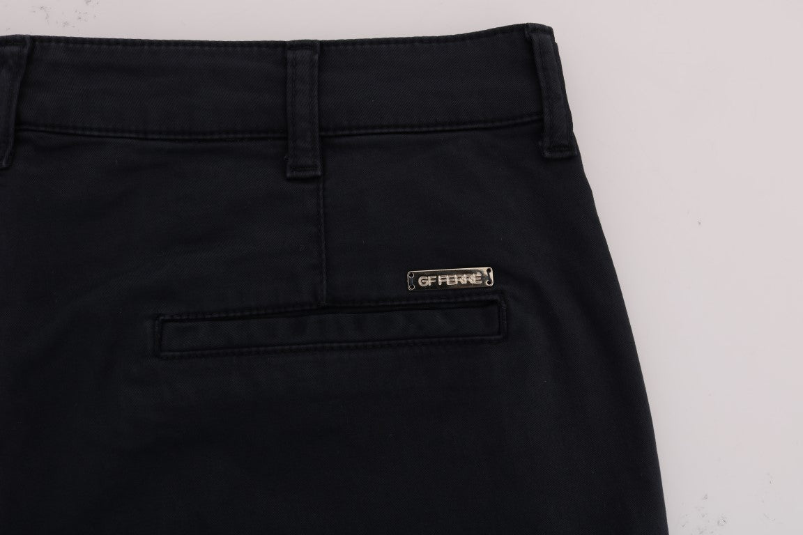 GF Ferre Blaue Baumwoll-Stretch-Chino-Hose