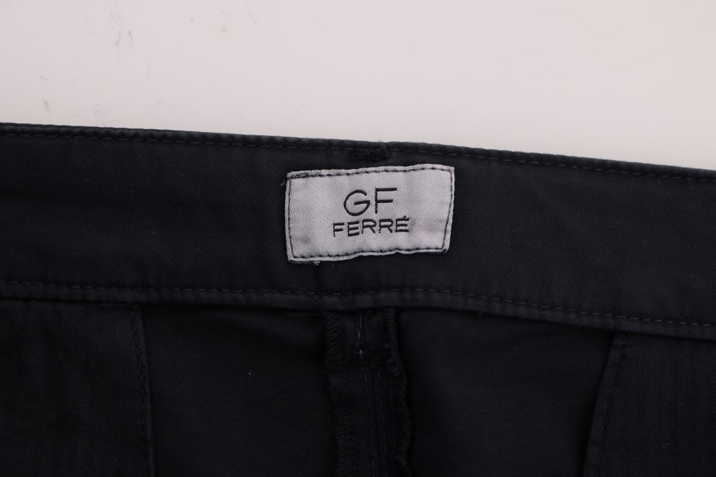 GF Ferre Blaue Baumwoll-Stretch-Chino-Hose