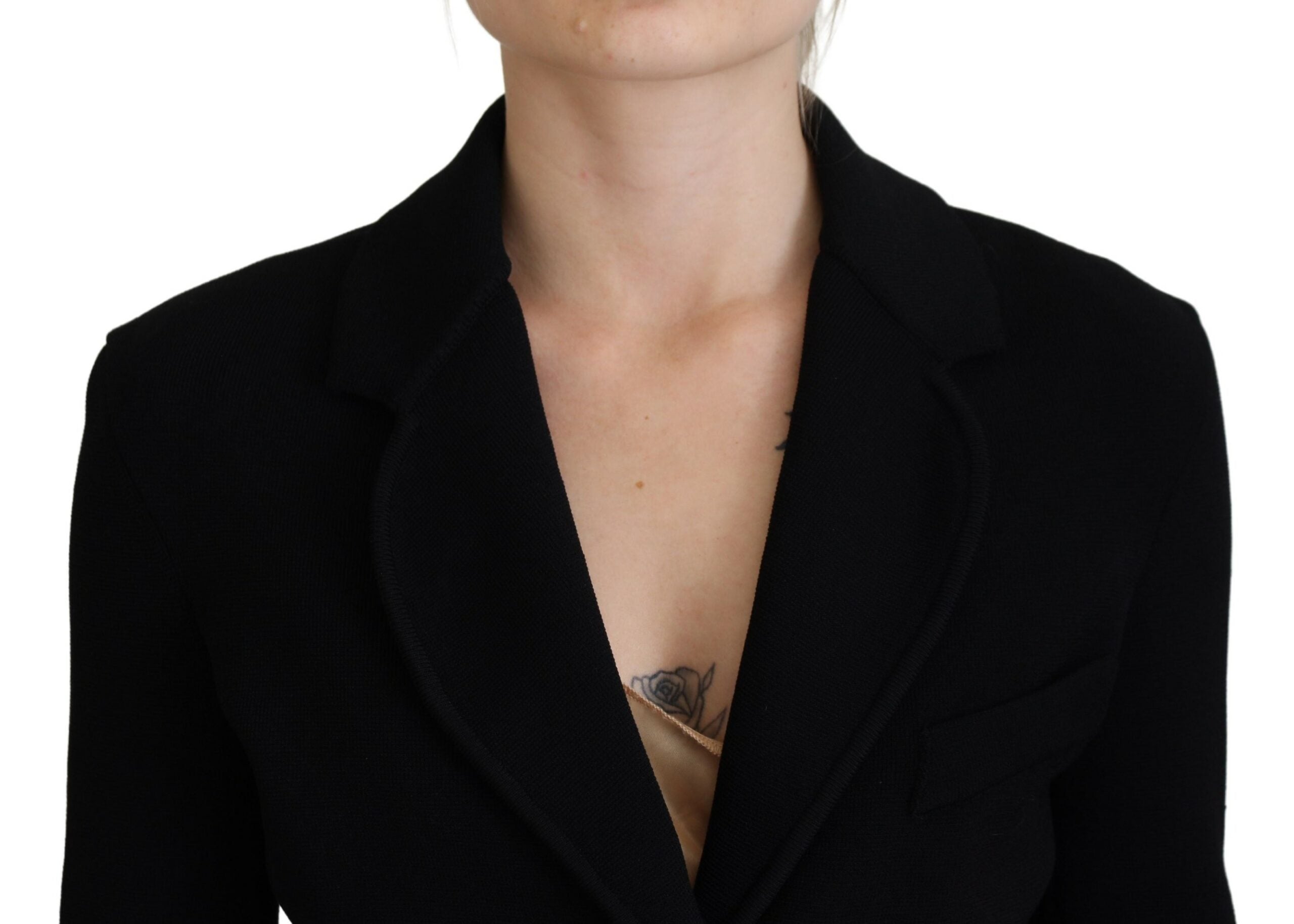 Dolce & Gabbana Black Cardigan with Buttons Blazer Viscose Jacket