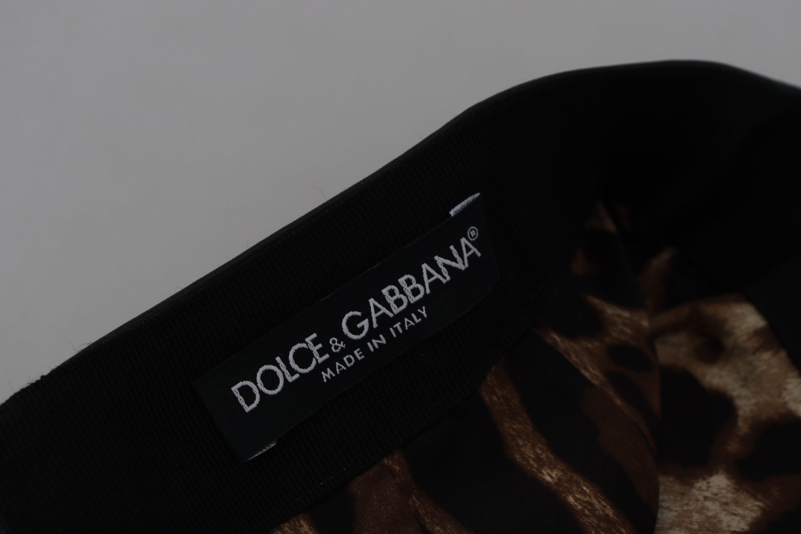 Dolce & Gabbana Black Lambskin A-Line Miniskirt