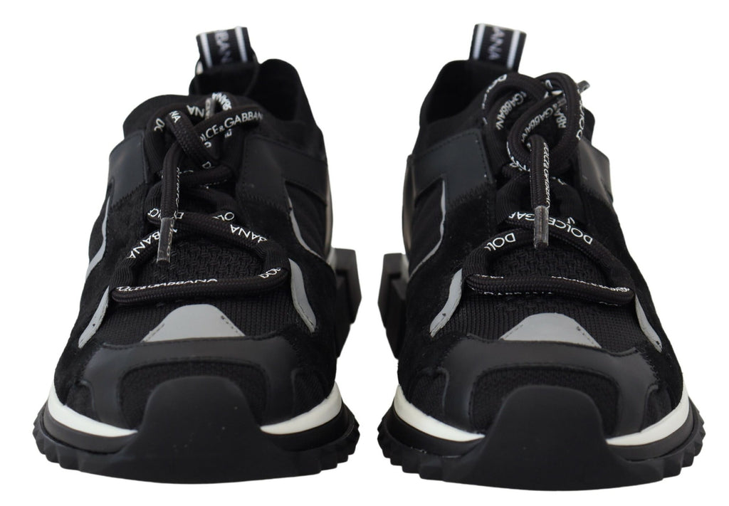 Dolce & Gabbana Schwarz Mesh Sorrento Trekking Turnschuhe Schuhe