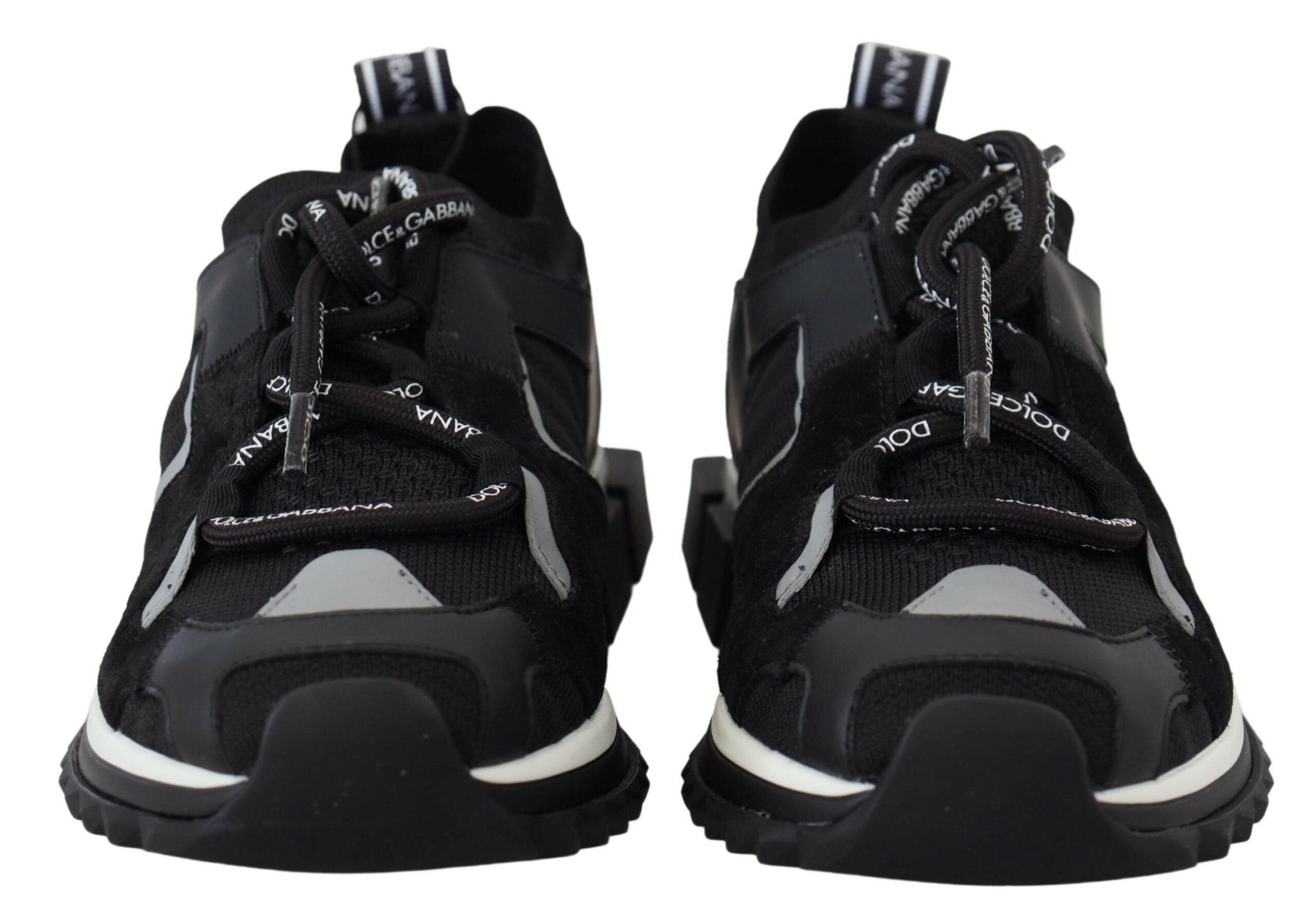 Dolce & Gabbana Schwarz Mesh Sorrento Trekking Turnschuhe Schuhe