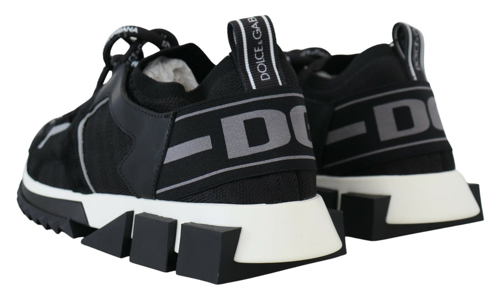 Dolce & Gabbana Schwarz Mesh Sorrento Trekking Turnschuhe Schuhe