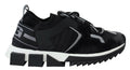 Dolce & Gabbana Schwarz Mesh Sorrento Trekking Turnschuhe Schuhe