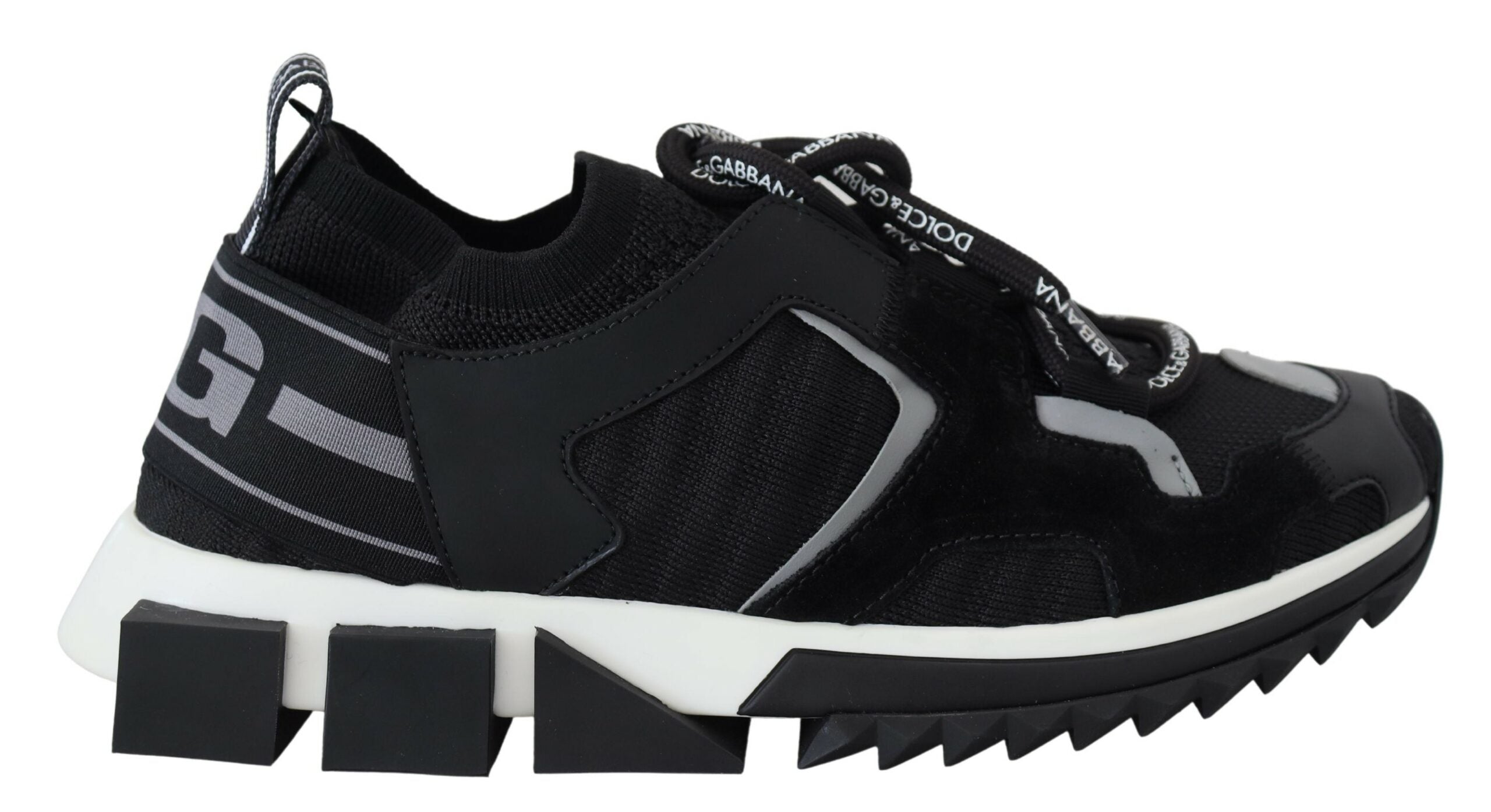 Dolce & Gabbana Schwarz Mesh Sorrento Trekking Turnschuhe Schuhe