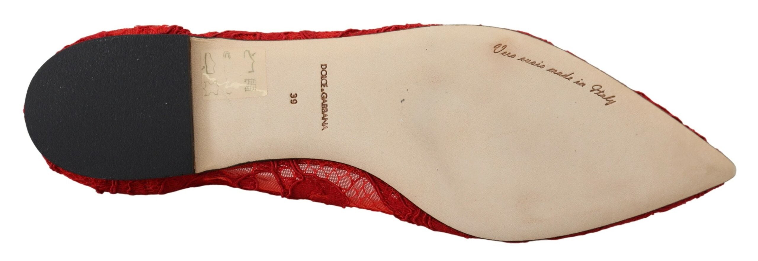 Dolce & Gabbana Red Taormina Crystal Loafers Flats Shoes