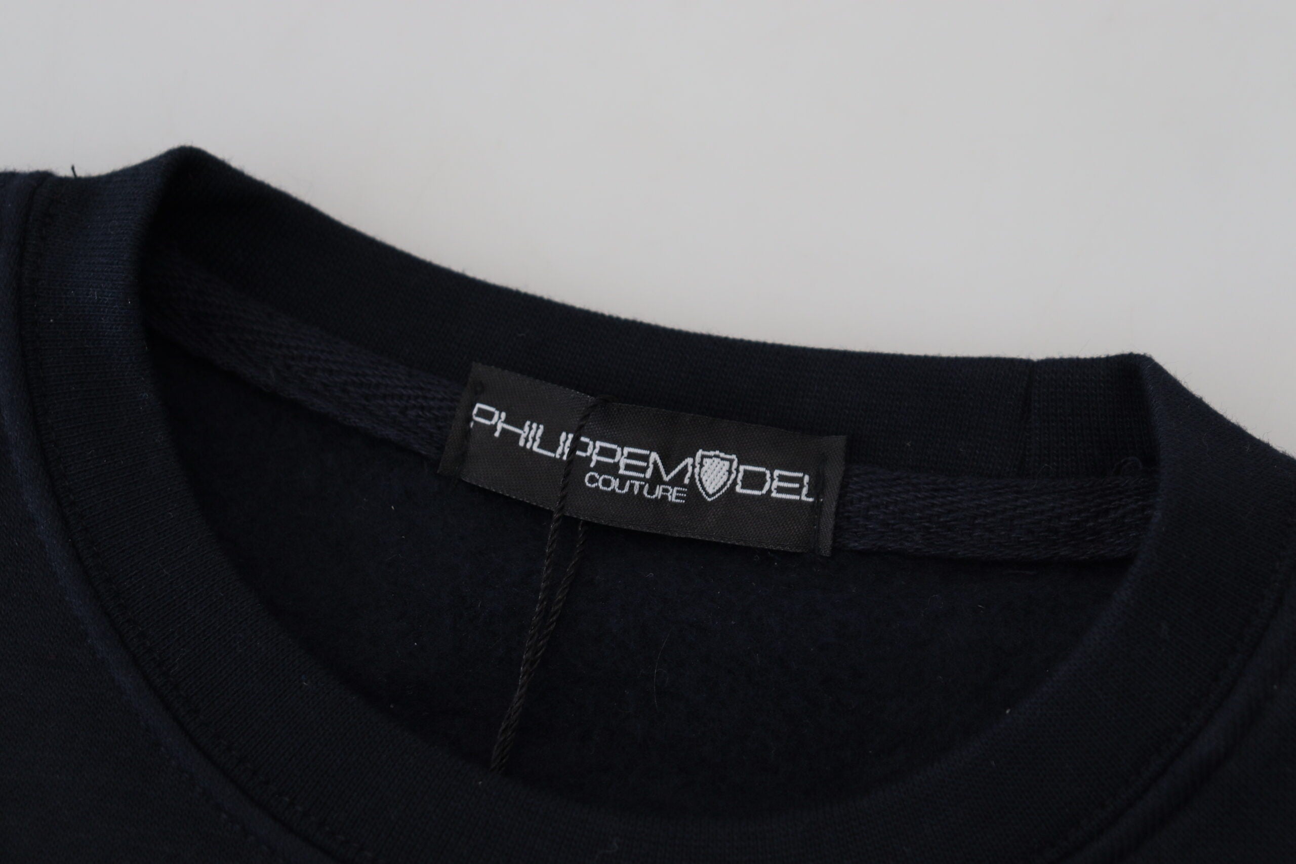 Philippe Model Schwarzer bedruckter Pullover mit langen Ärmeln
