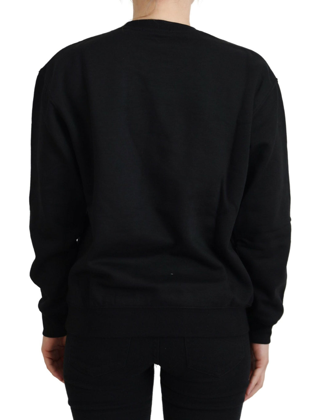 Philippe Model Black Printed Long-Sleeved Sweater
