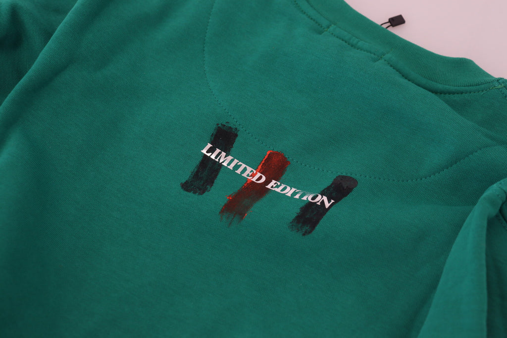 Philippe Model Green Printed Long-Sleeve Jumper