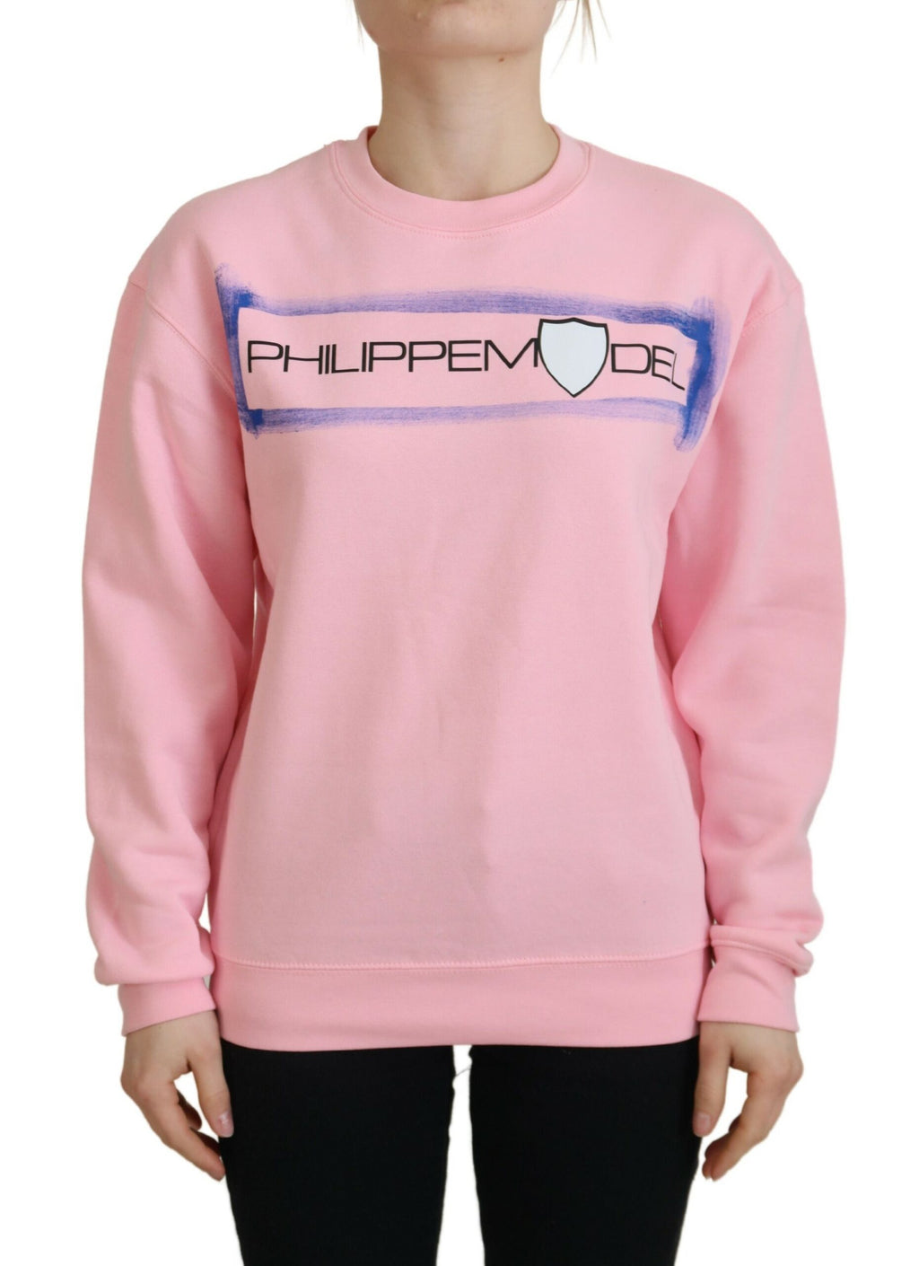Philippe Model Pink Printed Long-Sleeved Sweater