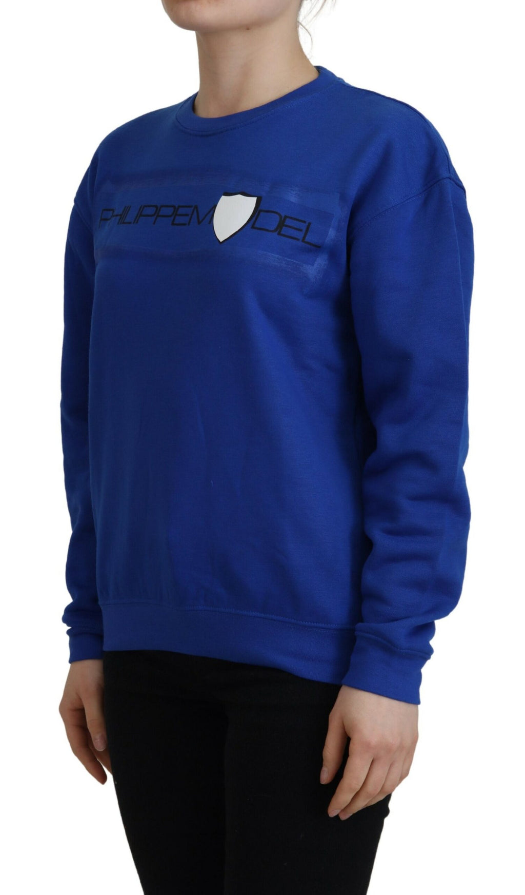 Philippe Model Blue Printed Long-Sleeved Sweater
