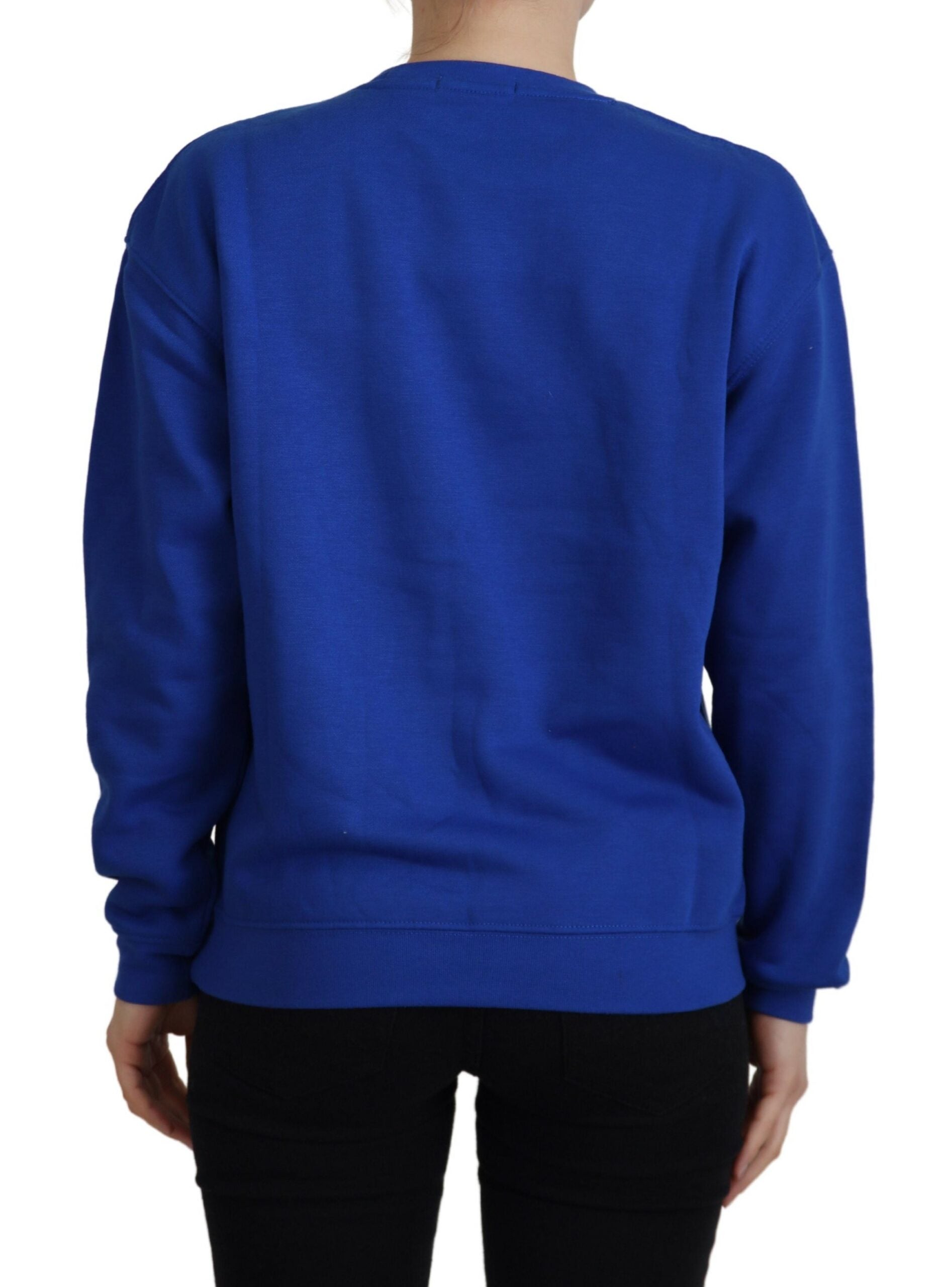 Philippe Model Blue Printed Long-Sleeved Sweater