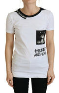 Dolce & Gabbana White Cotton T-Shirt Crew Neck T-Shirt
