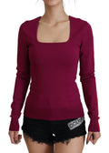 Dolce & Gabbana Multicolor Viskose Pullover mit quadratischem Ausschnitt