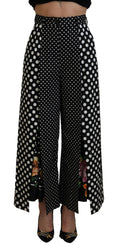 Dolce & Gabbana Multicolor Polka Dot High-Waist Trousers
