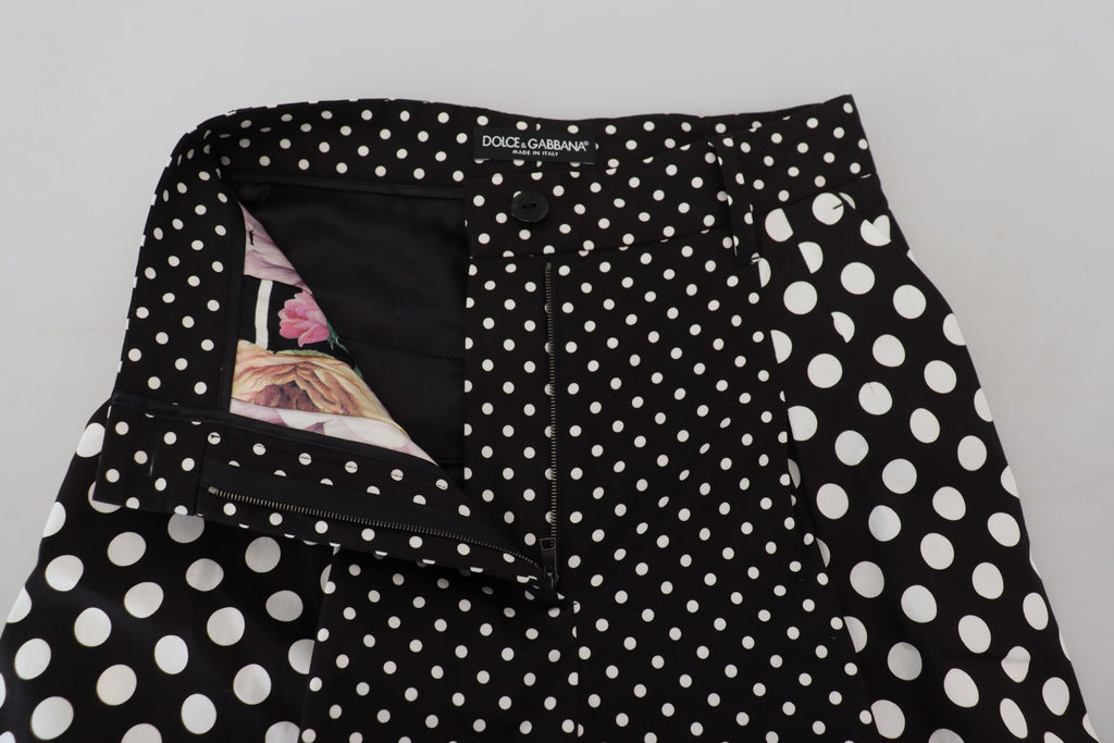 Dolce & Gabbana Multicolor Polka Dot High-Waist Trousers