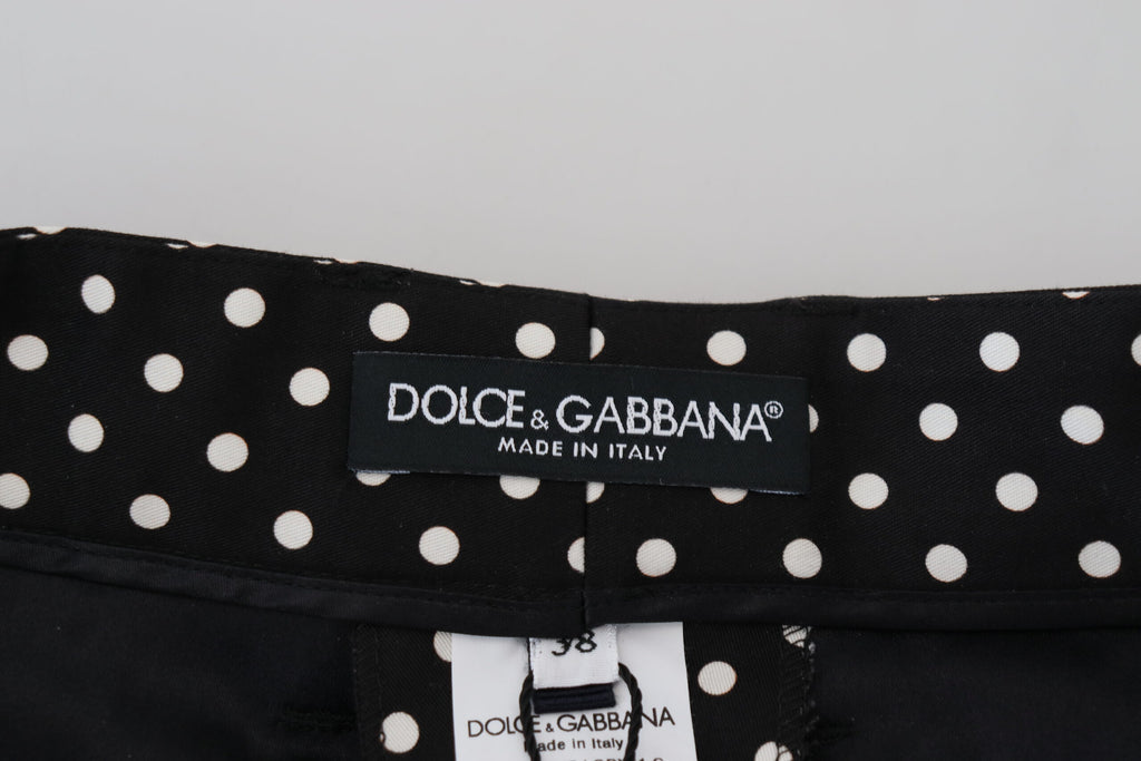 Dolce & Gabbana Multicolor Polka Dot High-Waist Trousers