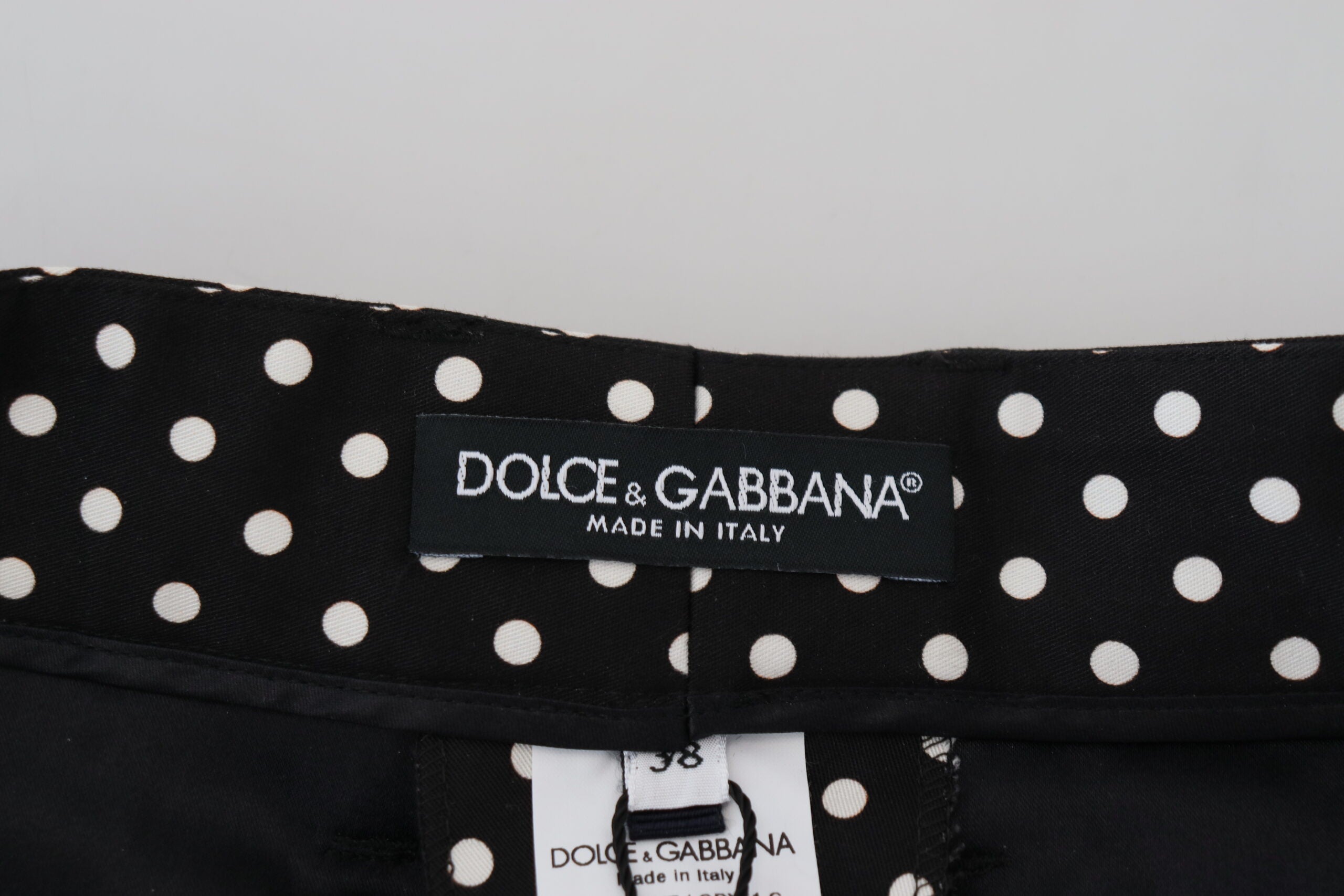Dolce & Gabbana Multicolor Polka Dot High-Waist Trousers