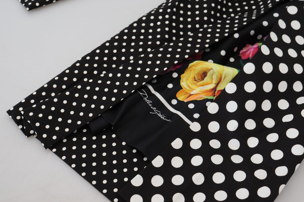 Dolce & Gabbana Multicolor Polka Dot High-Waist Trousers