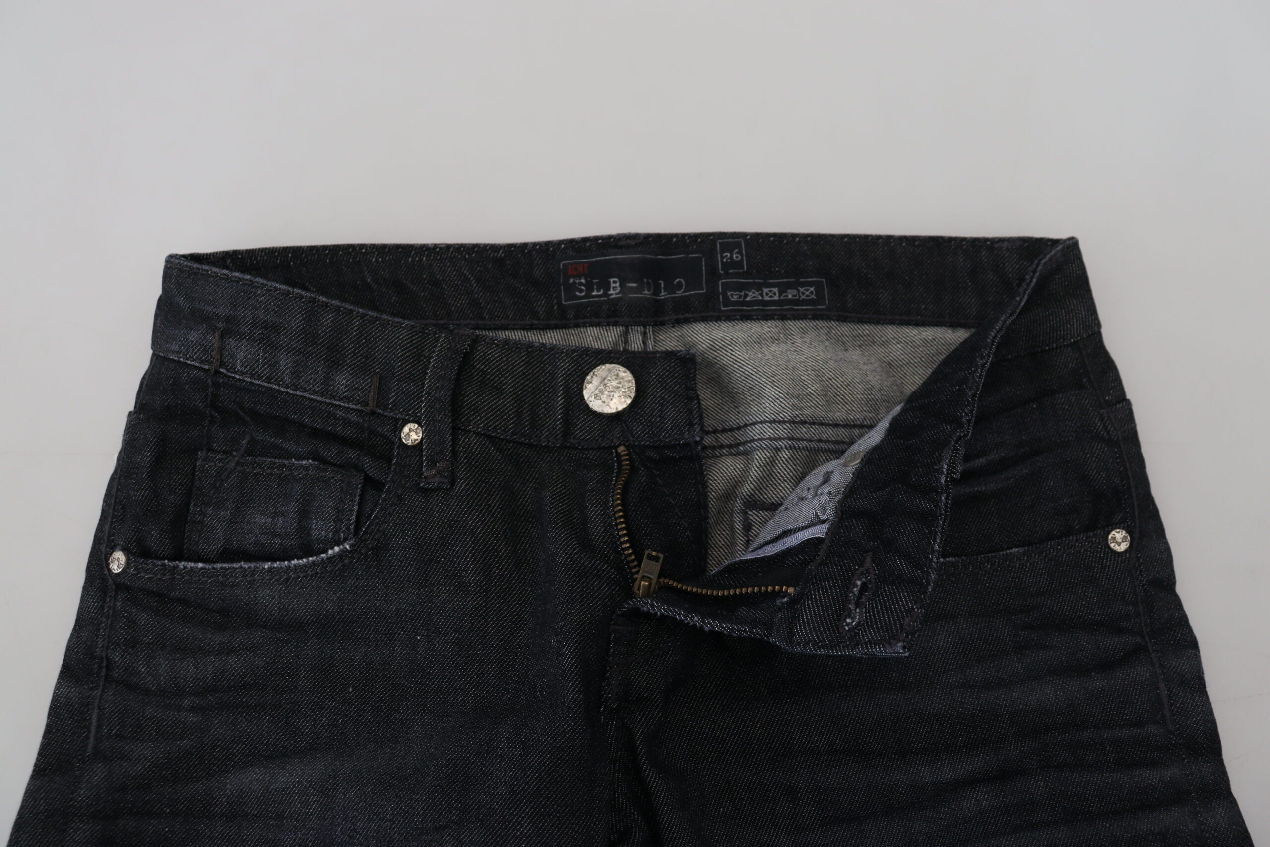 Eight Black Low-Waisted Slim Fit Women's Casual Denim Jeans