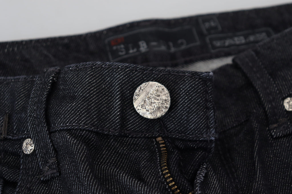 Eight Black Low-Waisted Slim Fit Women's Casual Denim Jeans
