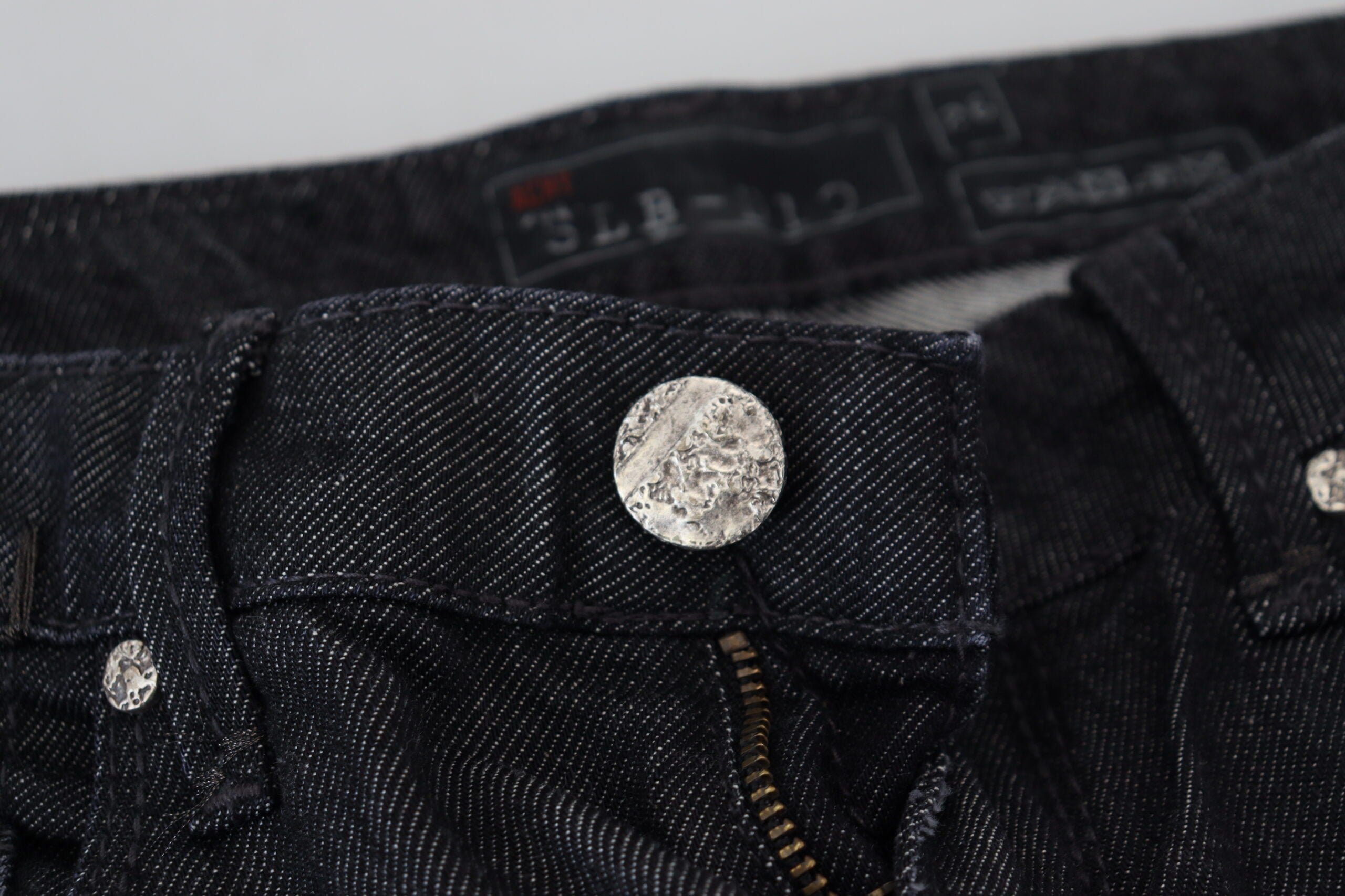 Eight Black Low-Waisted Slim Fit Women's Casual Denim Jeans