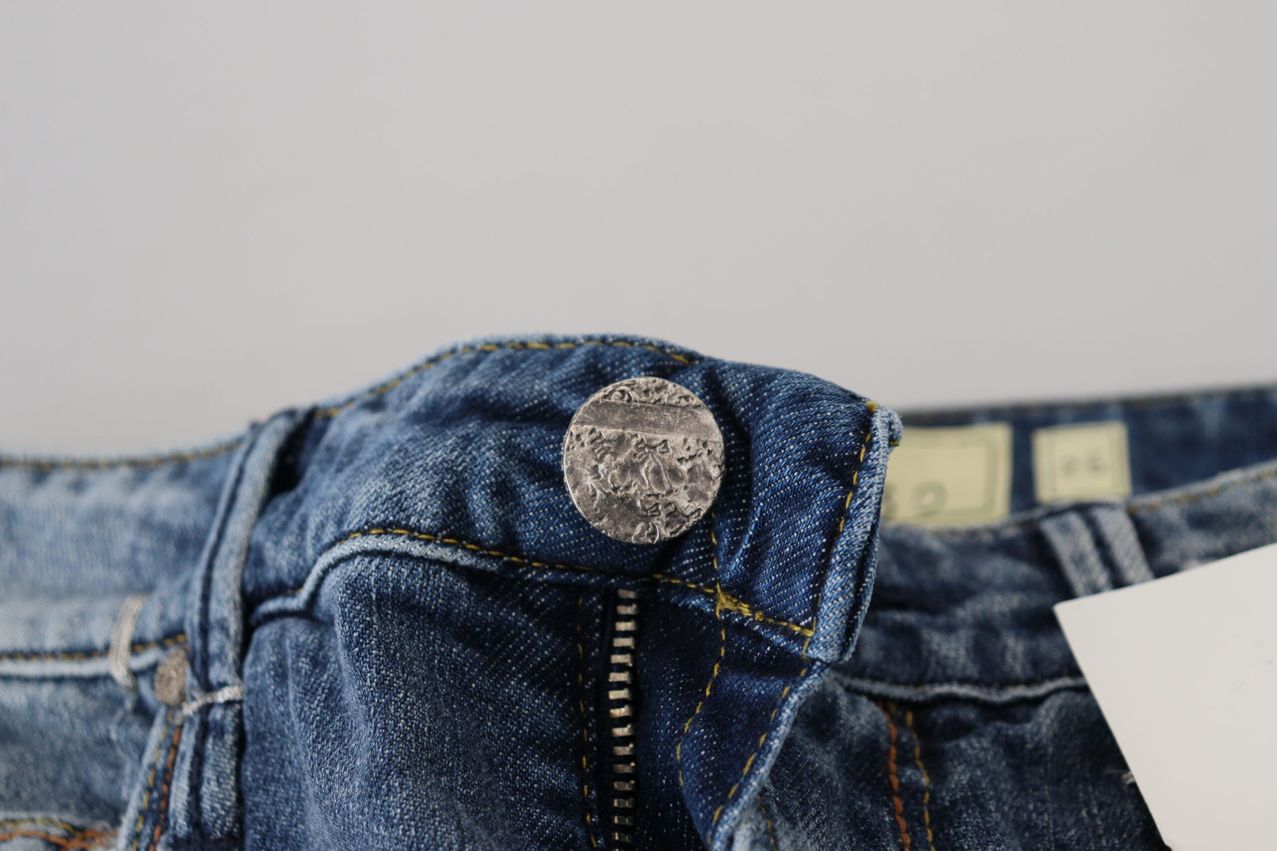 Eight Blue Washed Low Waist Women's Casual Jeans