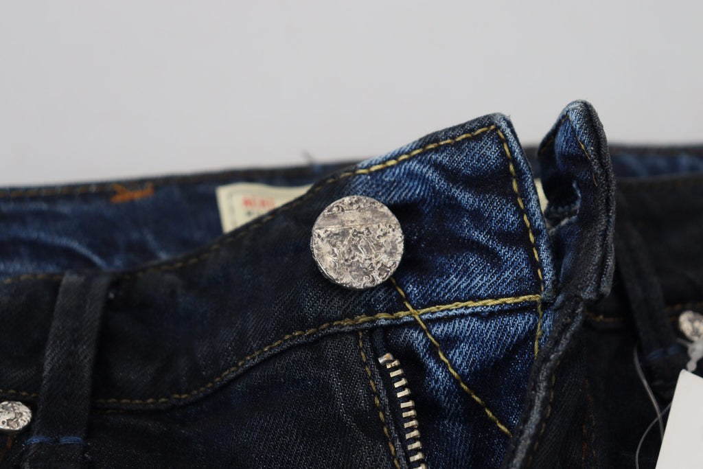 Eight Blue Cotton Low Rise Slim Fit Women's Casual Jeans