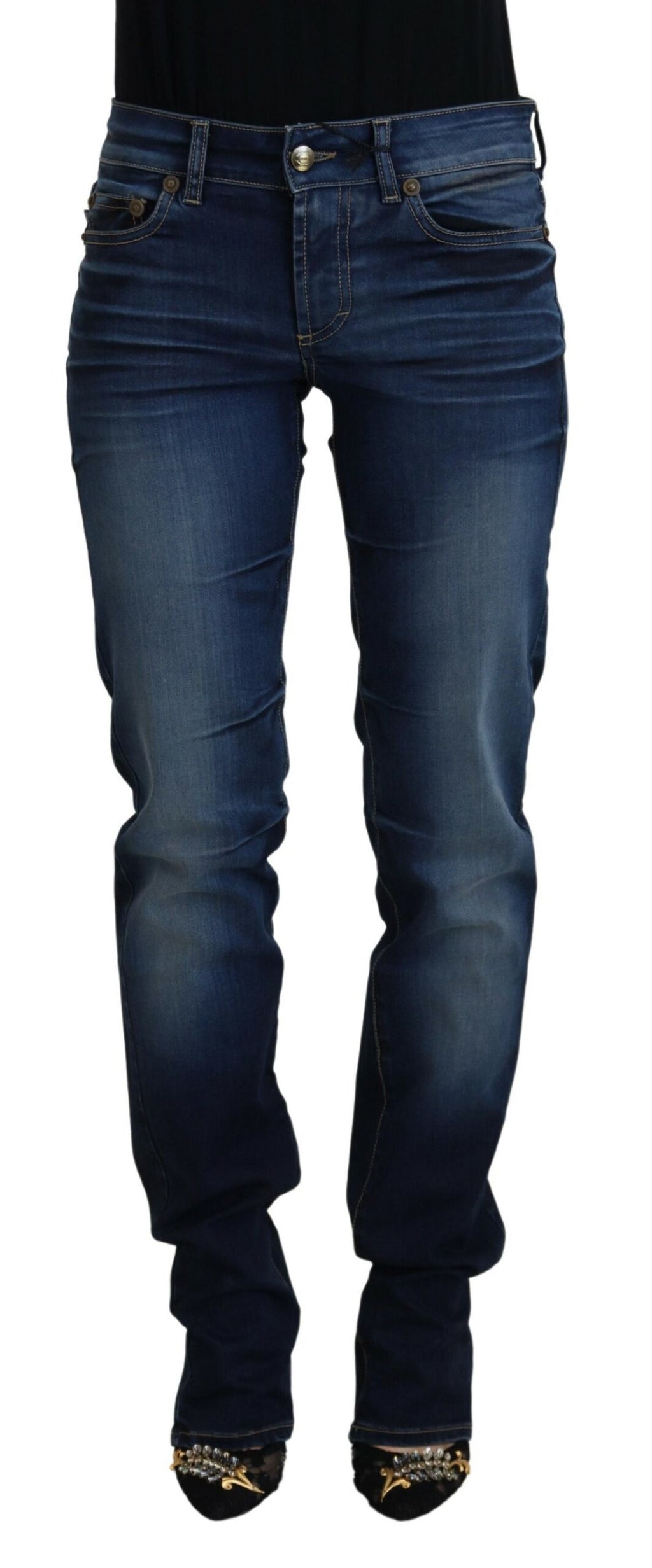 Just Cavalli Blaue Baumwolle Damen Casual Denim Jeans