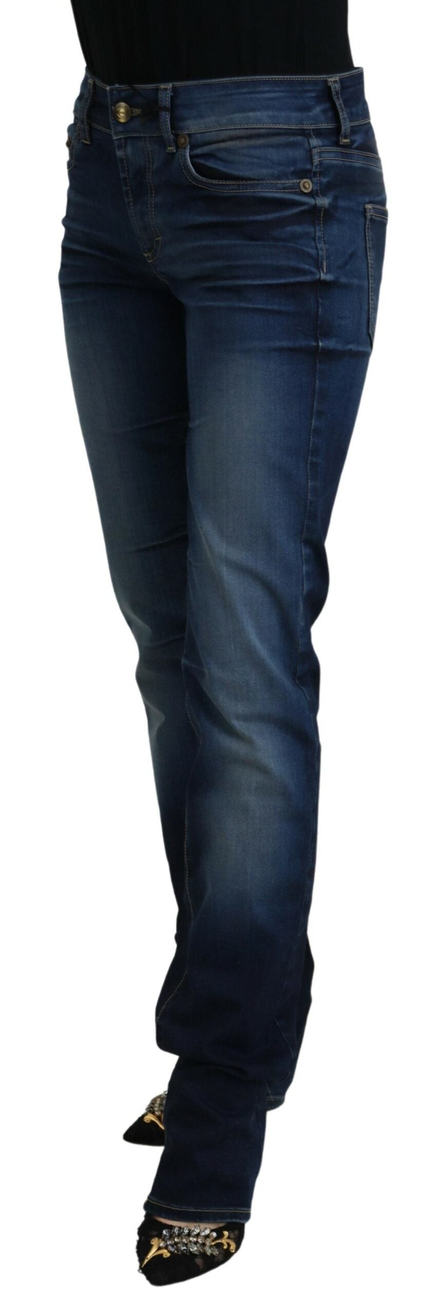 Just Cavalli Blaue Baumwolle Damen Casual Denim Jeans