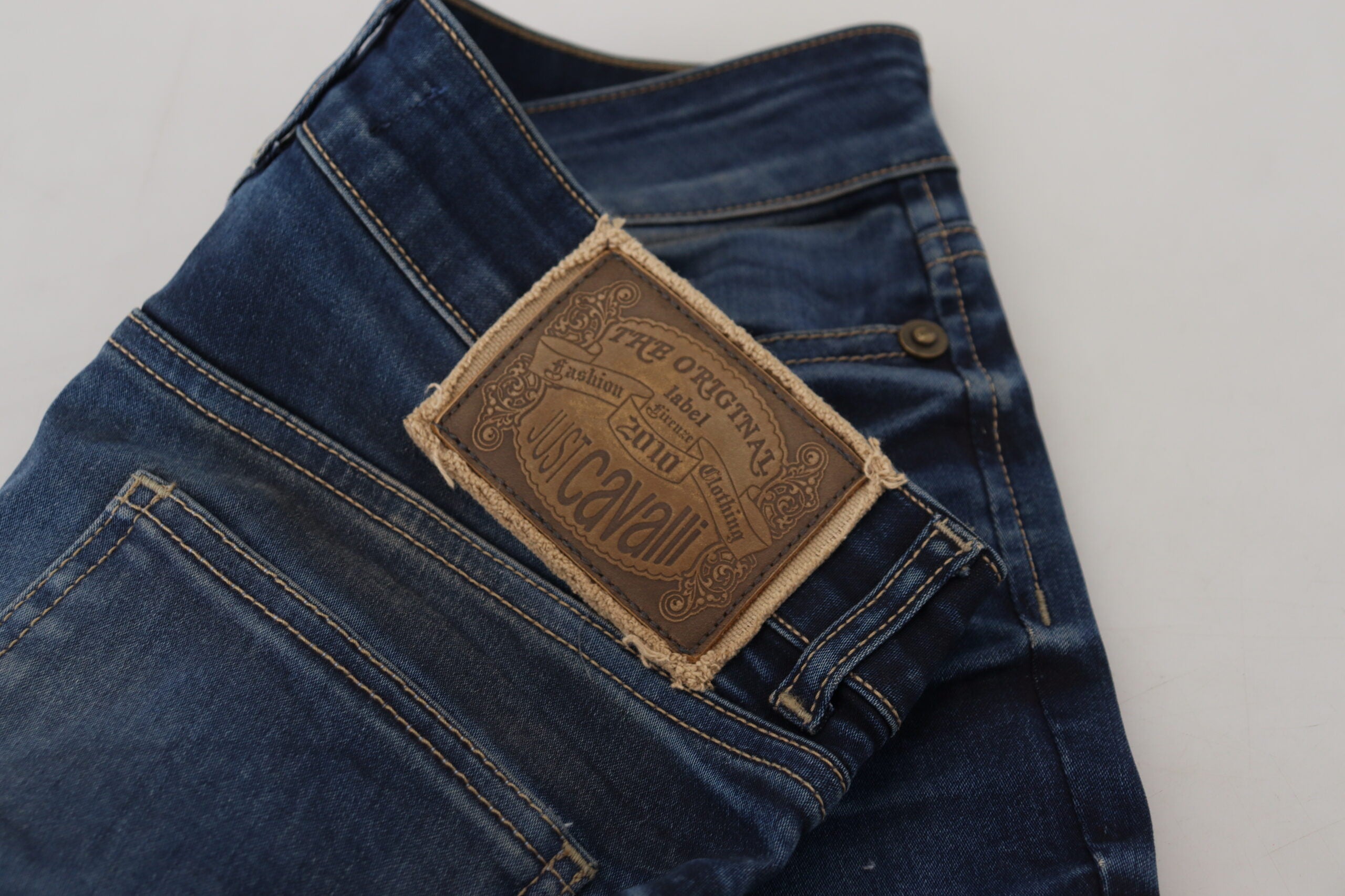 Just Cavalli Blaue Baumwolle Damen Casual Denim Jeans