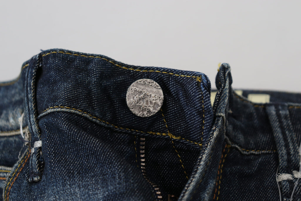 Eight Blue Cotton Slim Fit Women's Casual Denim Jeans