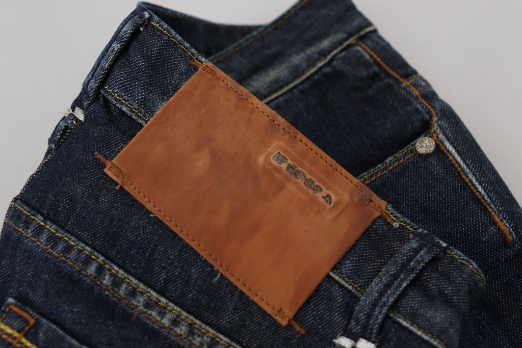 Eight Blue Cotton Slim Fit Women's Casual Denim Jeans