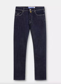 Jacob Cohen Blaue Herren-Jeans aus Baumwolle mit geradem Beinverlauf
