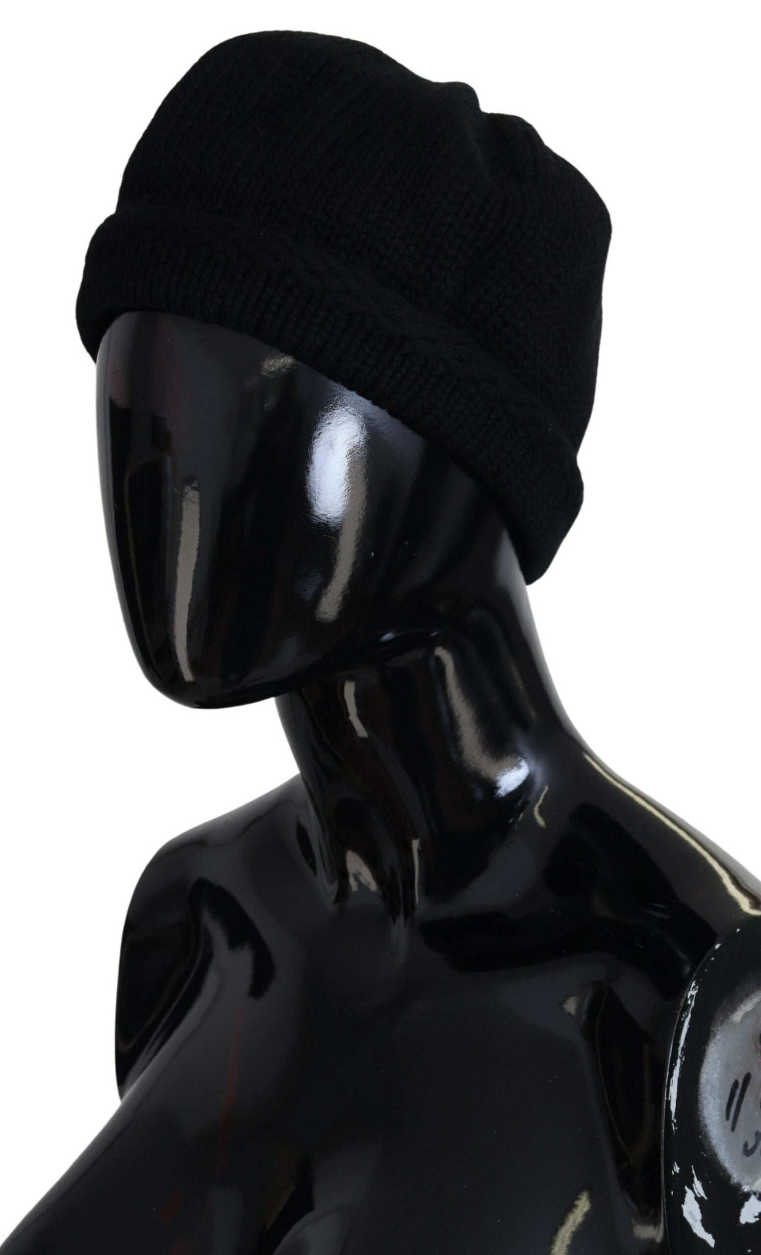 Dolce & Gabbana Black Virgin Wool Women's Winter Beanie Hat