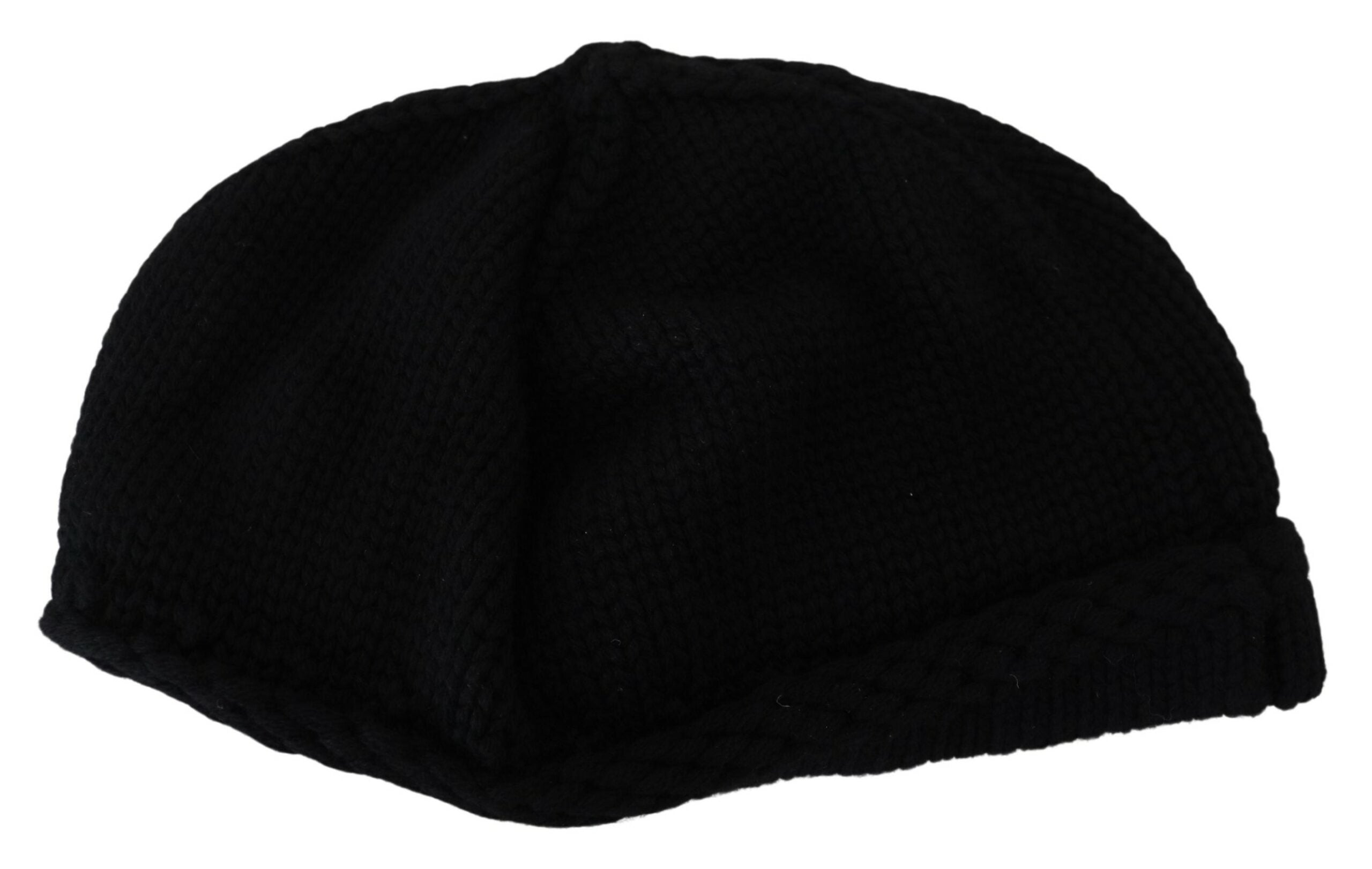 Dolce & Gabbana Black Virgin Wool Women's Winter Beanie Hat