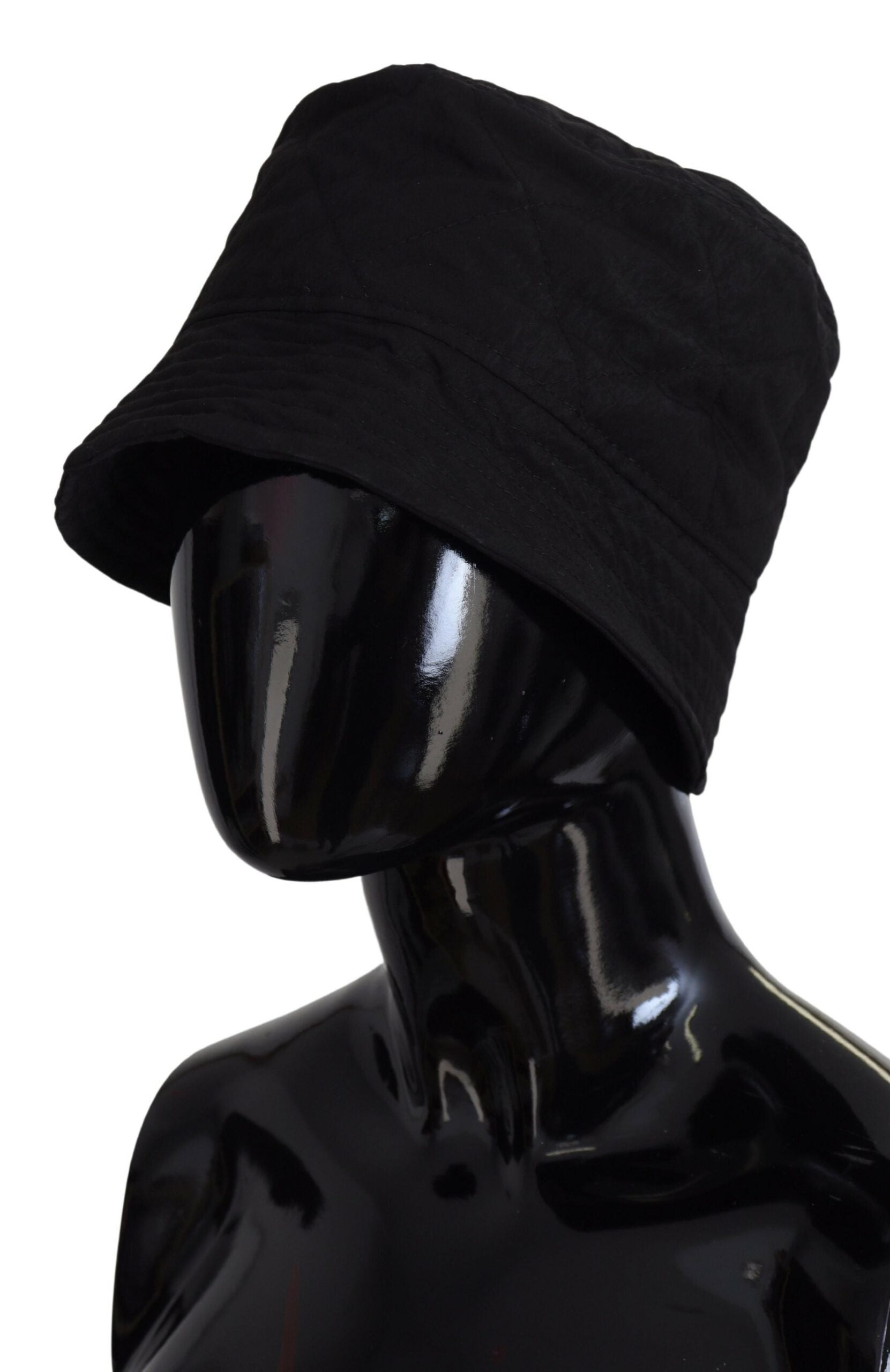 Dolce & Gabbana Black Nylon Women's Bucket Cap Hat
