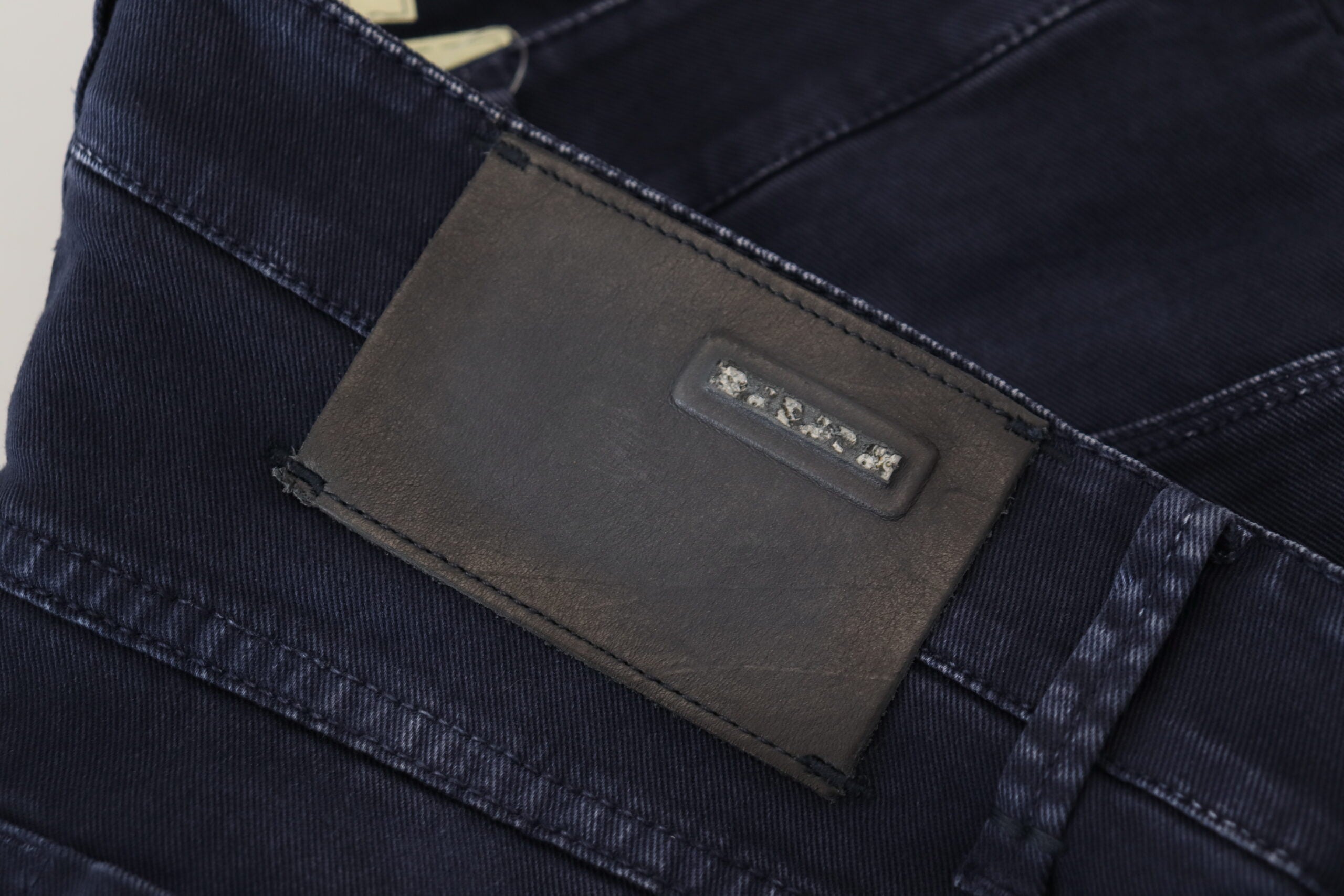 Eight Blue Cotton Tapered Slim Fit Men's Casual Denim Jeans