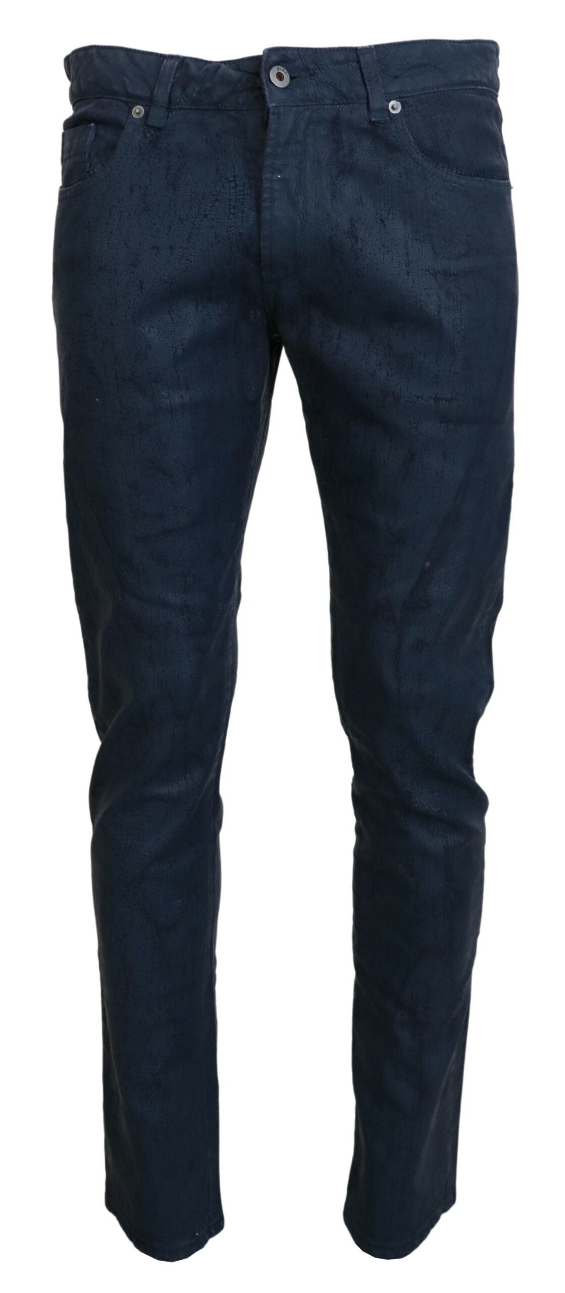 Extra Blue Cotton Tapered Slim Fit Men's Casual Denim Jeans