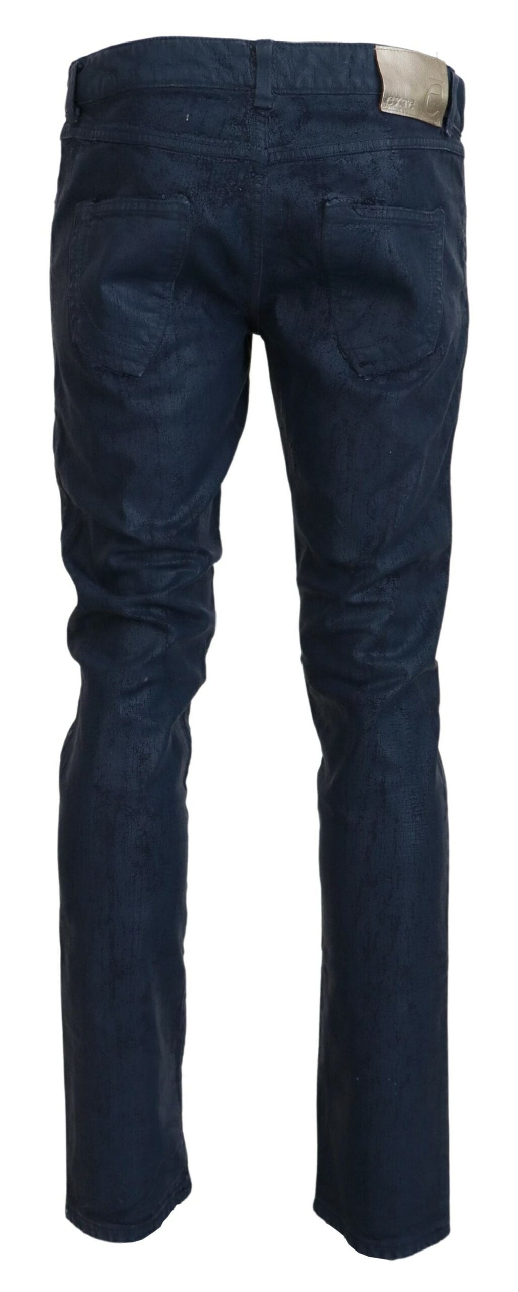 Extra Blue Cotton Tapered Slim Fit Men's Casual Denim Jeans