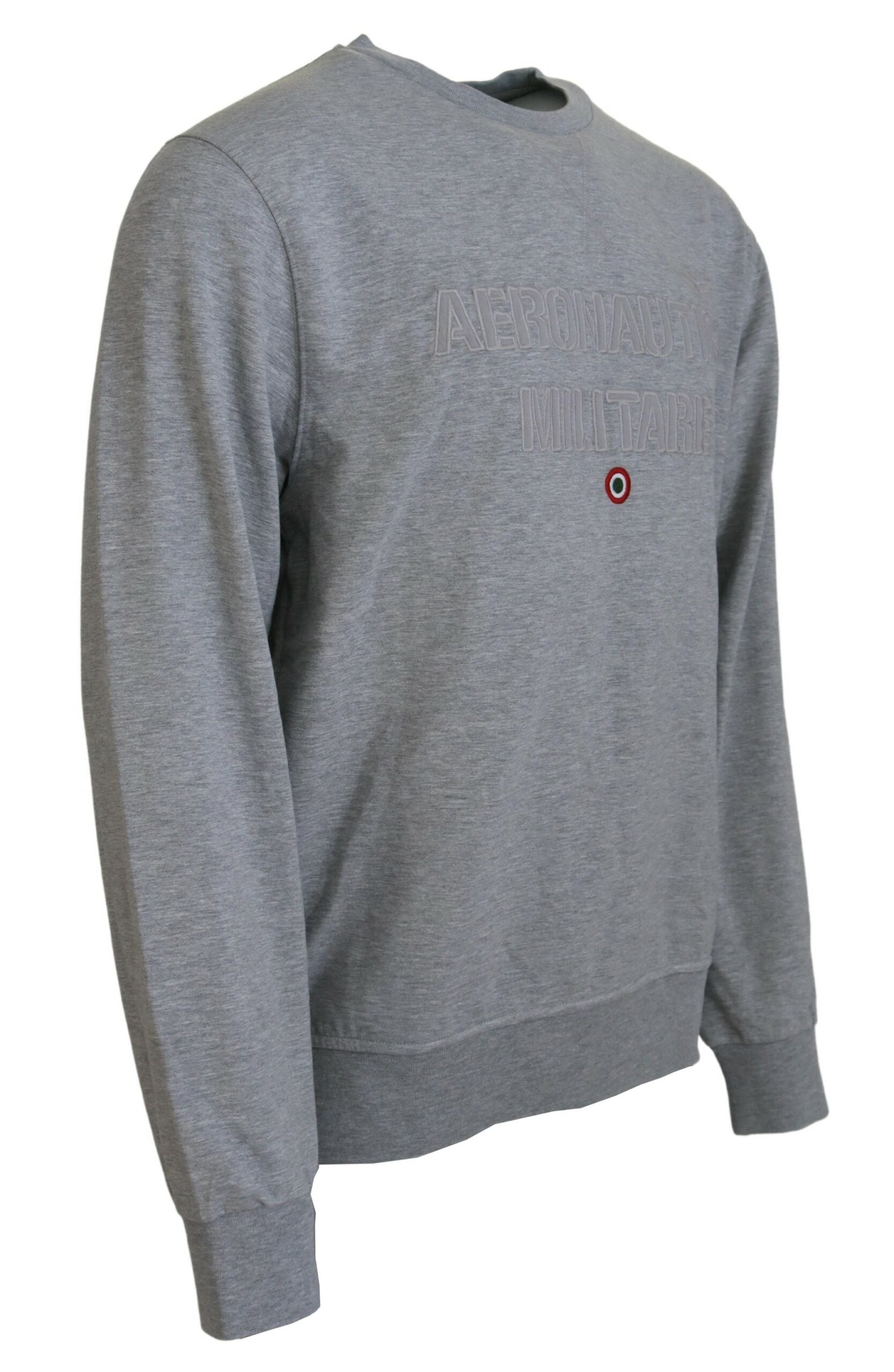 Aeronautica Militare Grauer Herren Pullover Sweatshirt Pullover