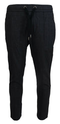 Dolce & Gabbana Men's Grey Cotton Jogger Pants