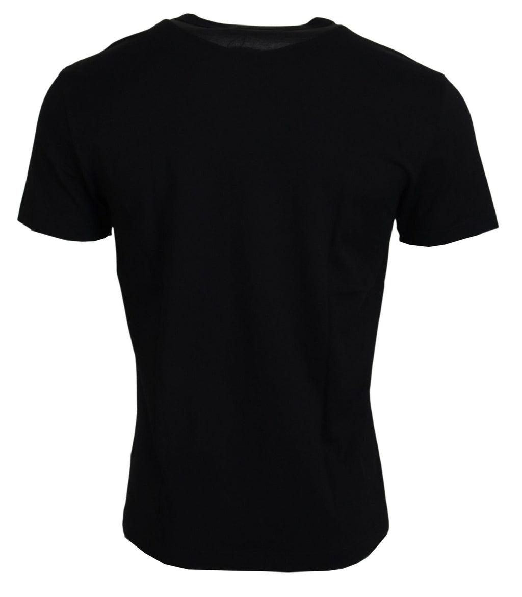 Dolce & Gabbana Black Sneak Peek Short-Sleeve Cotton T-Shirt