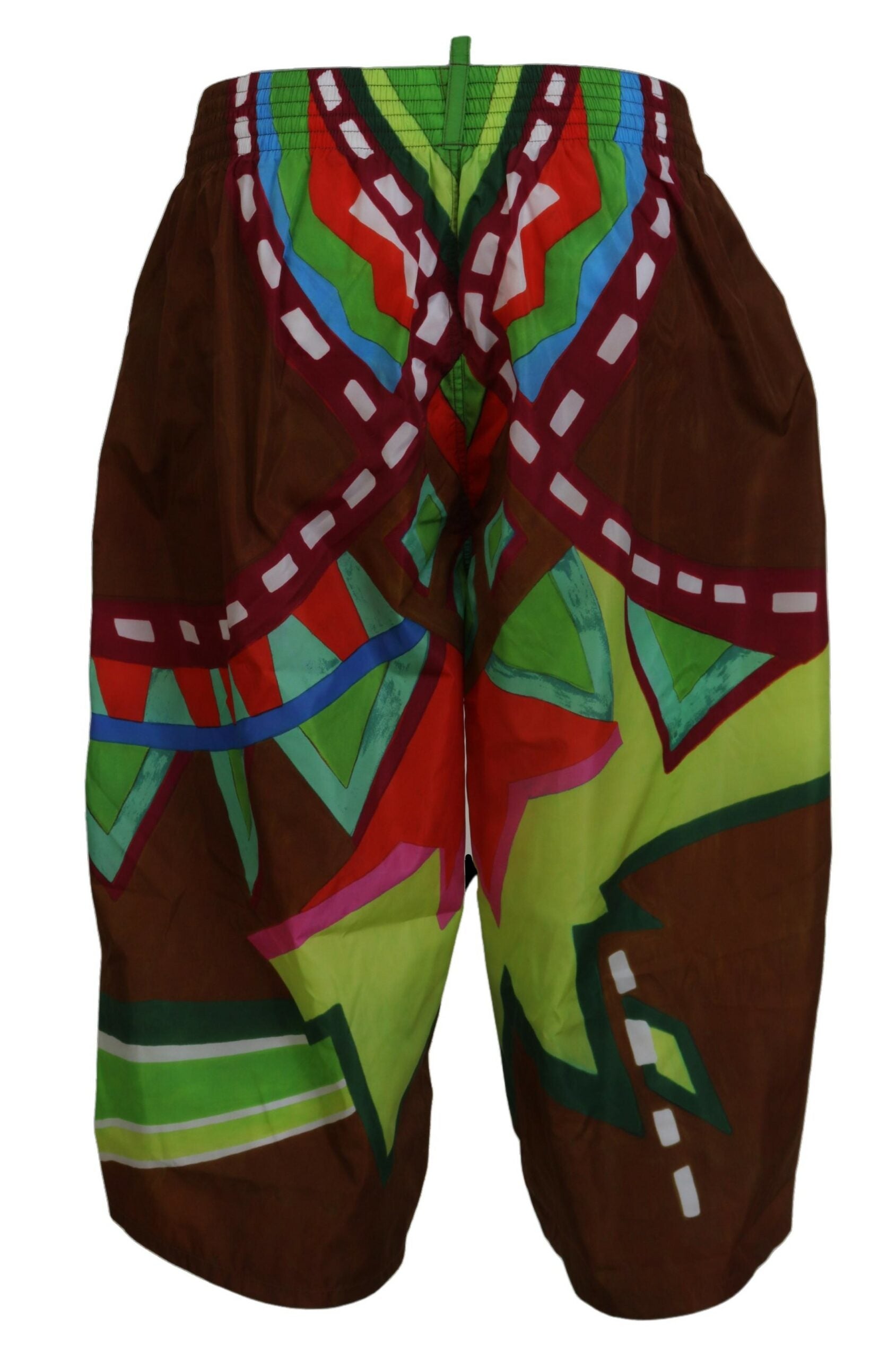 Dsquared² Multicolor Printed Men's Beachwear Shorts Swimwear