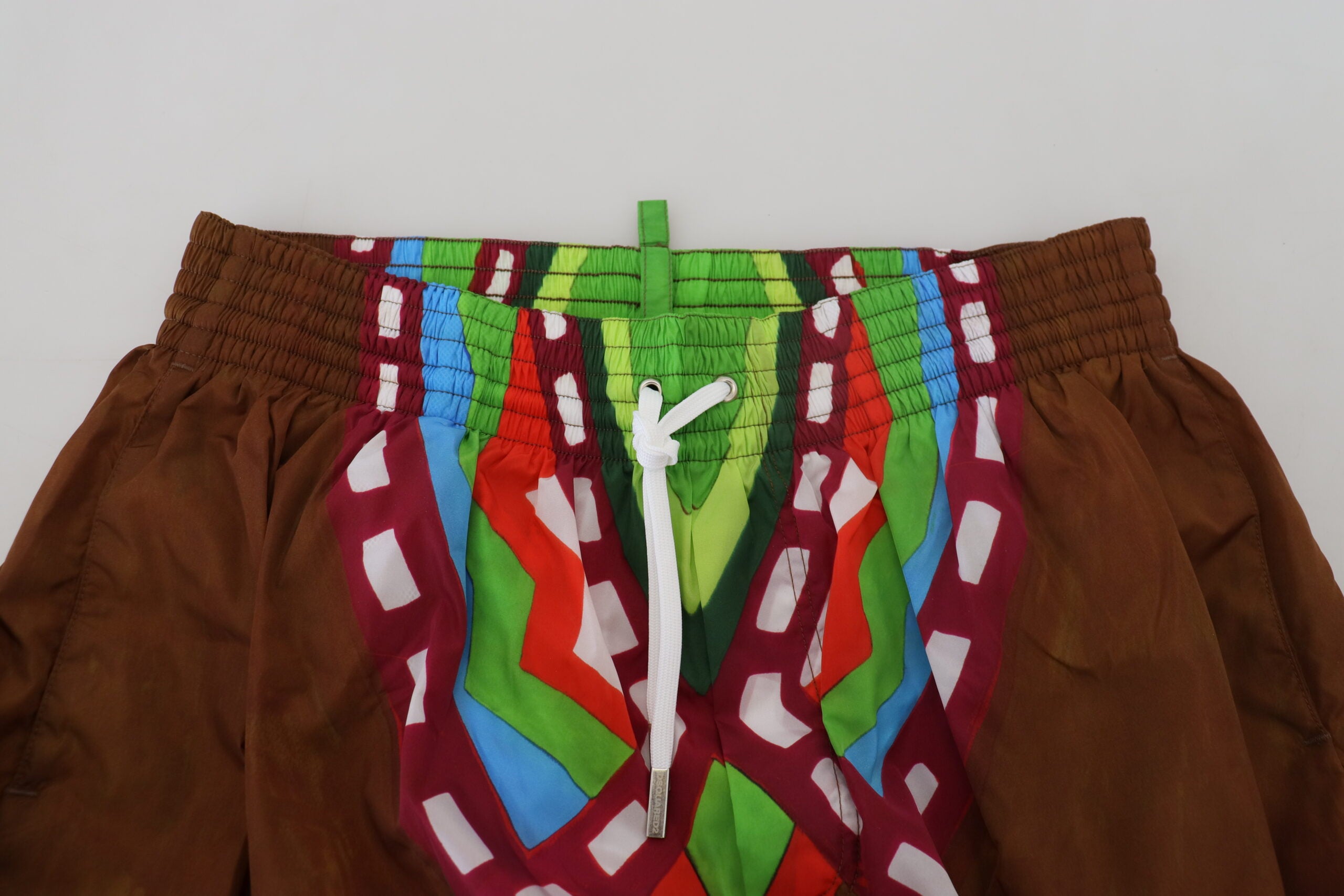 Dsquared² Multicolor Printed Men's Beachwear Shorts Swimwear