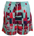 Dsquared² Mehrfarbig bedruckte Strandbekleidung Shorts Bademode