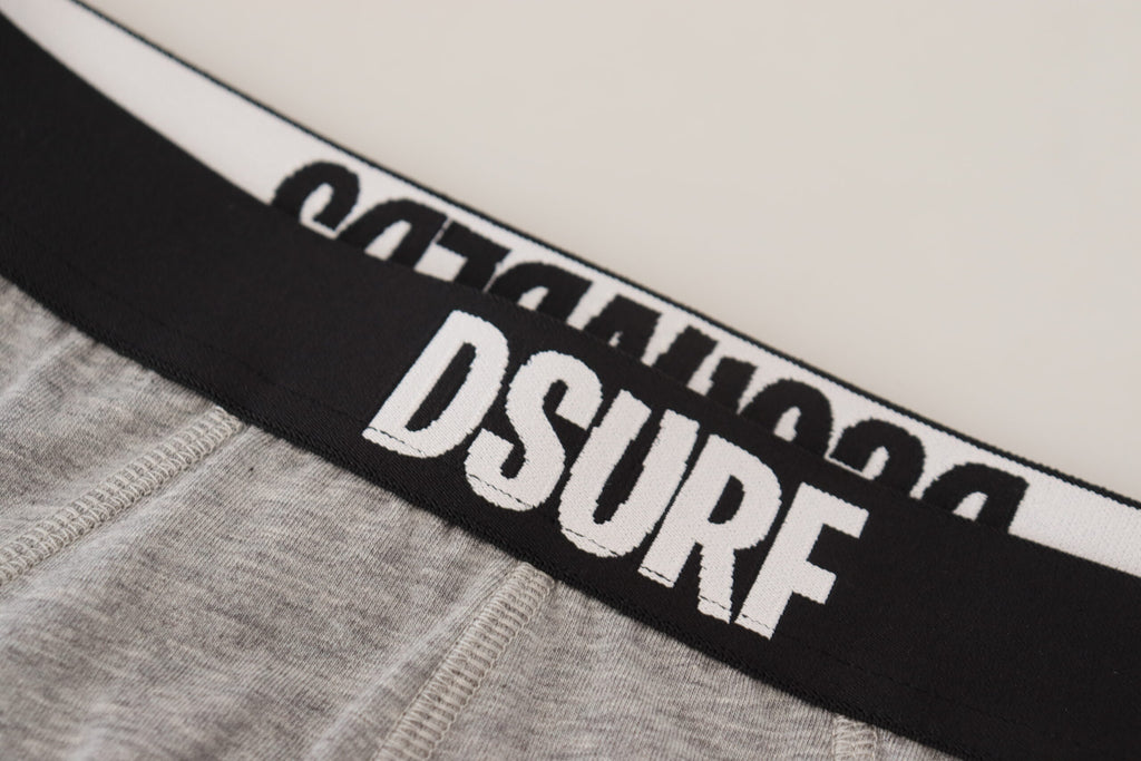 Dsquared² Grey DSURF Logo Cotton Stretch Men's Brief Underwear