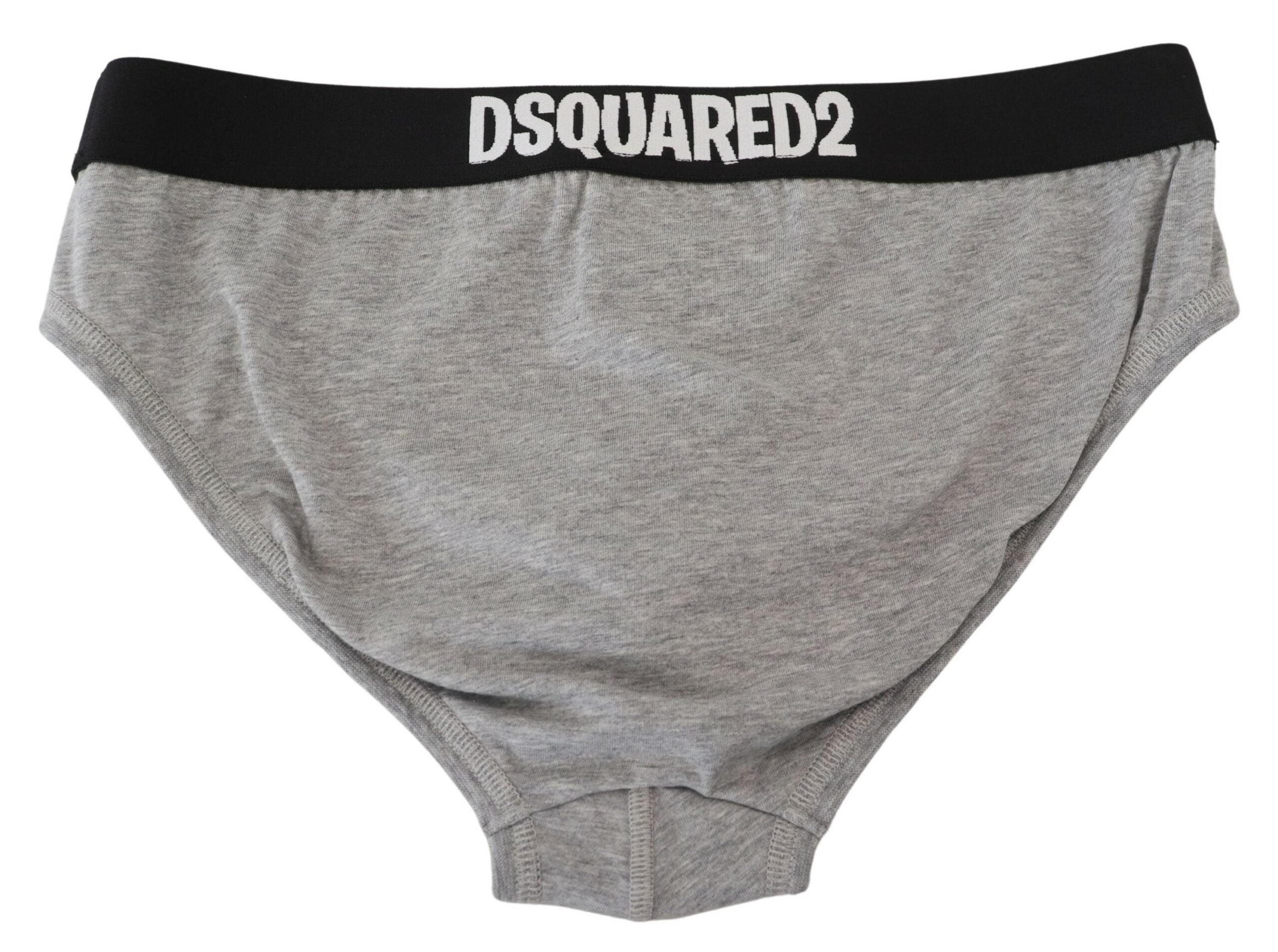 Dsquared² Grey DSURF Logo Cotton Stretch Men's Brief Underwear