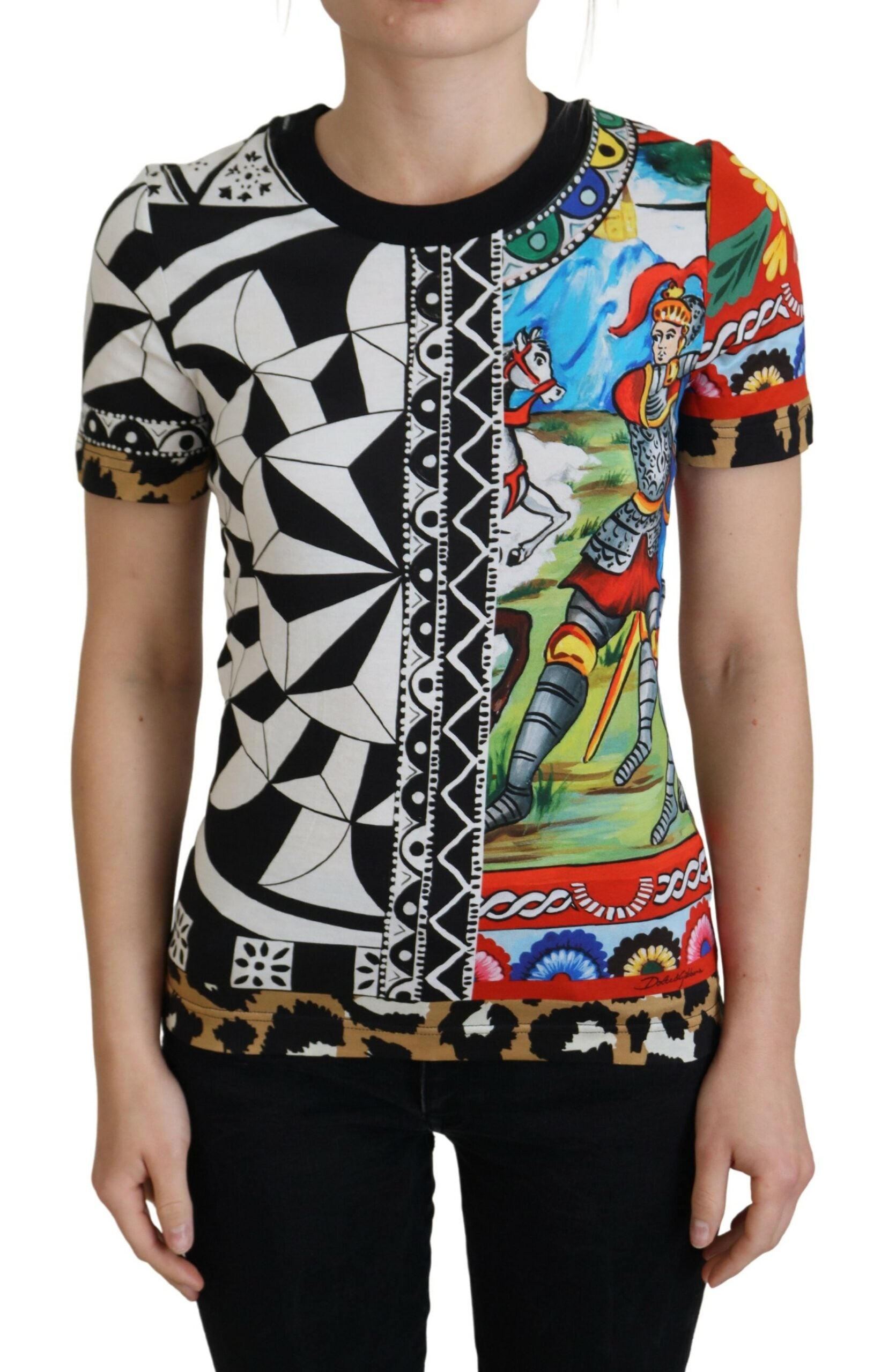 Dolce & Gabbana Multicolor Printed Women's Exclusive Shirt Top