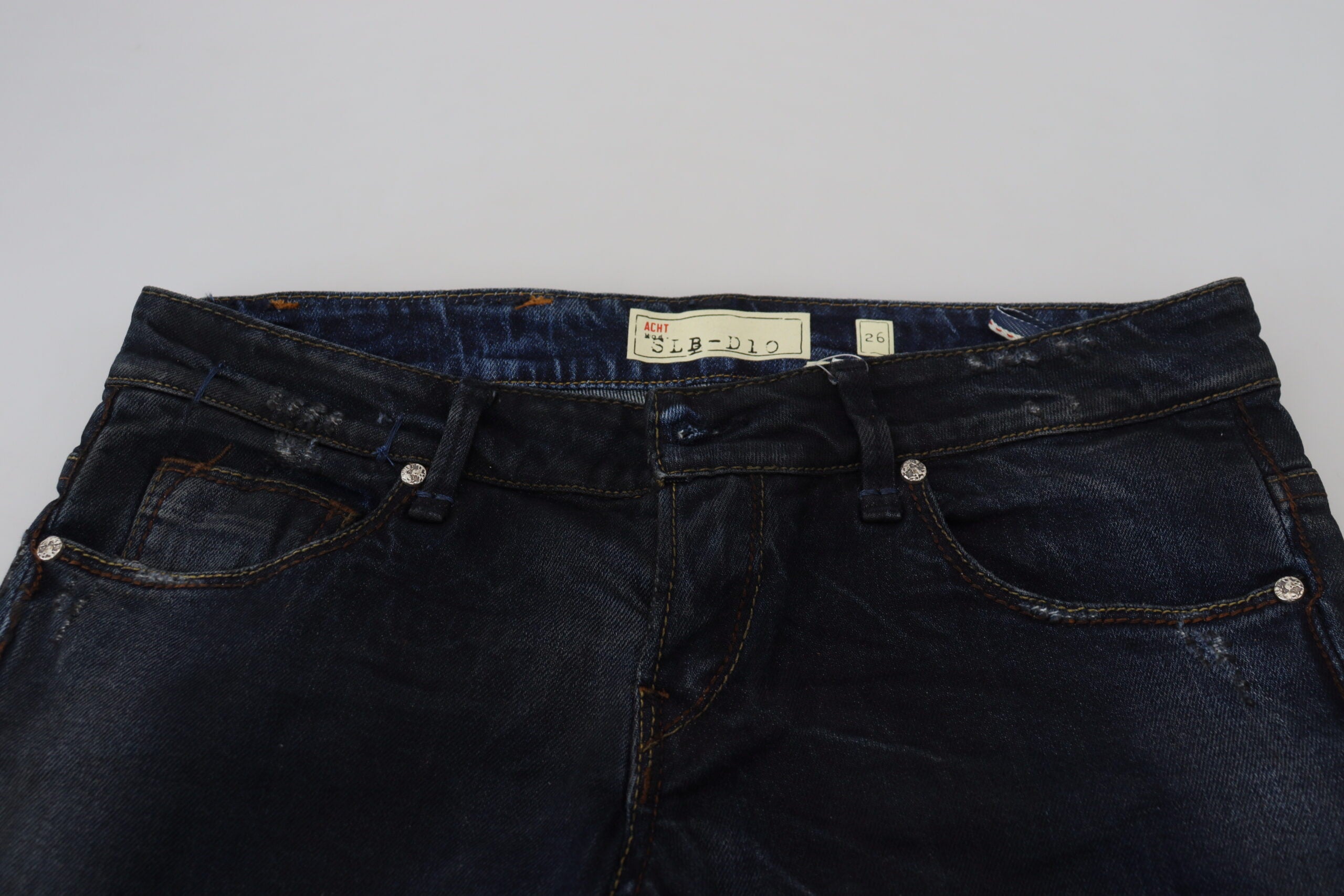 Eight Blue Low Waist Slim Fit Women's Denim Jeans